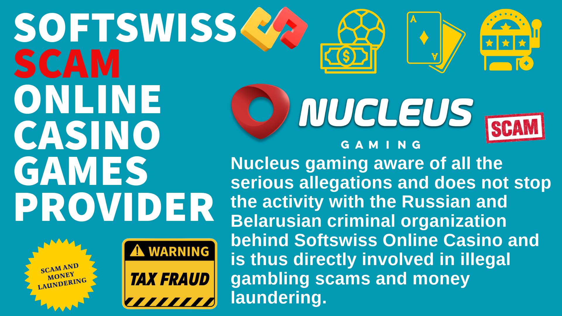 Nucleus Gaming - softswiss scam - Casino by Softswiss